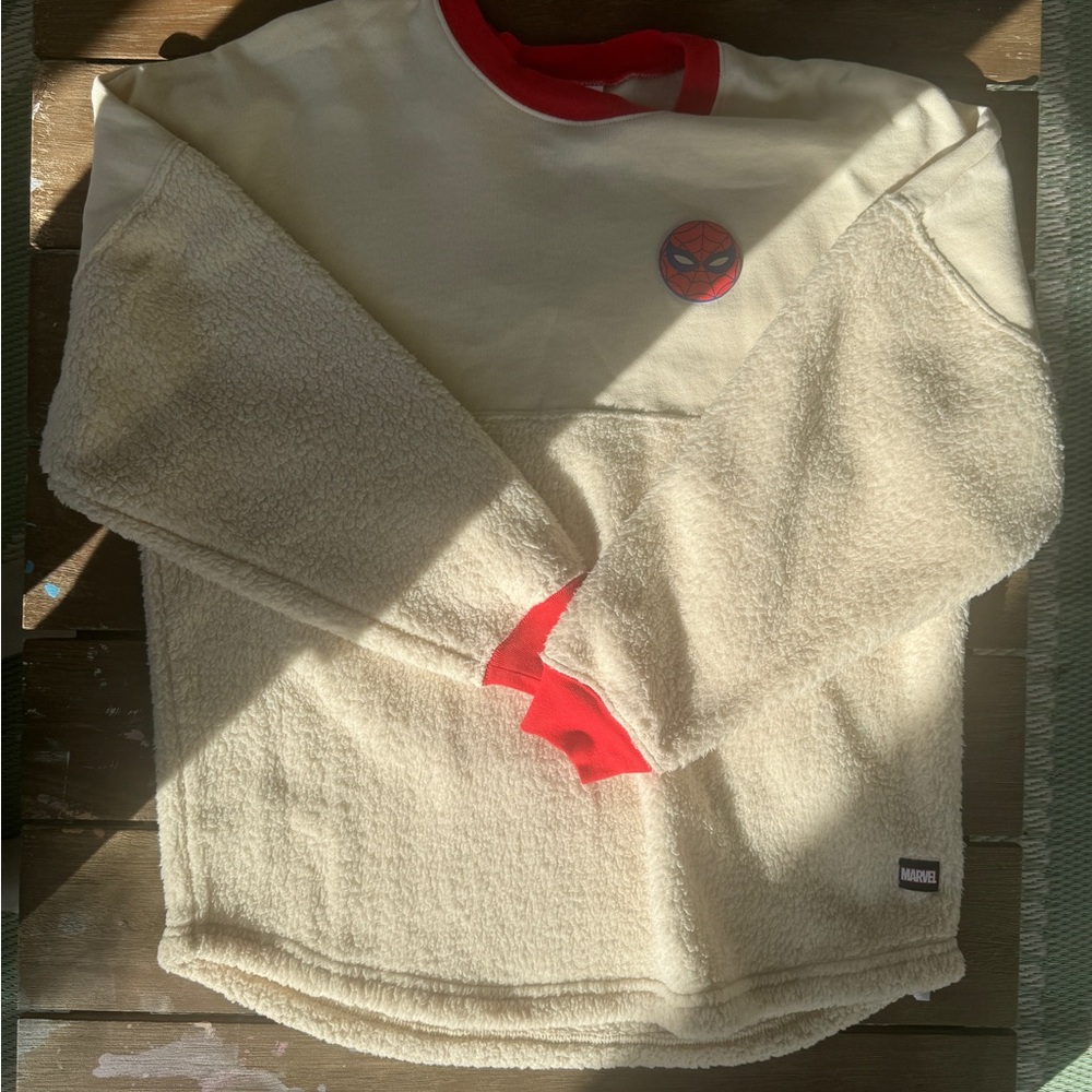 🕷️ Marvel Spider-Man Sherpa Crewneck | Size M (Unisex Fit)